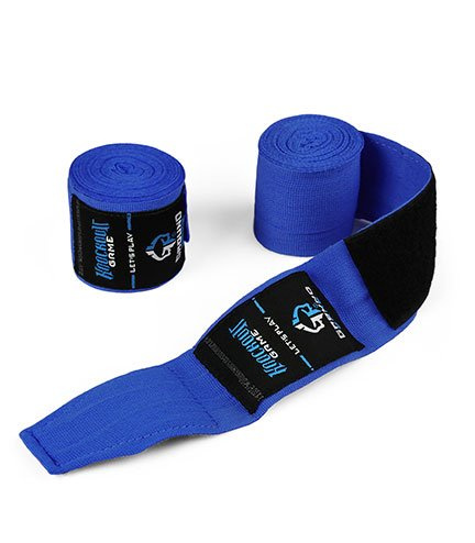 Bandaże / owijki bokserskie 4 m Classic (Niebieskie)