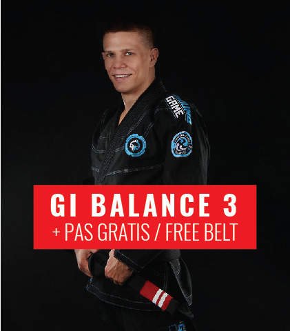 GI do BJJ "Balance 3" (Czarne) + pas GRATIS